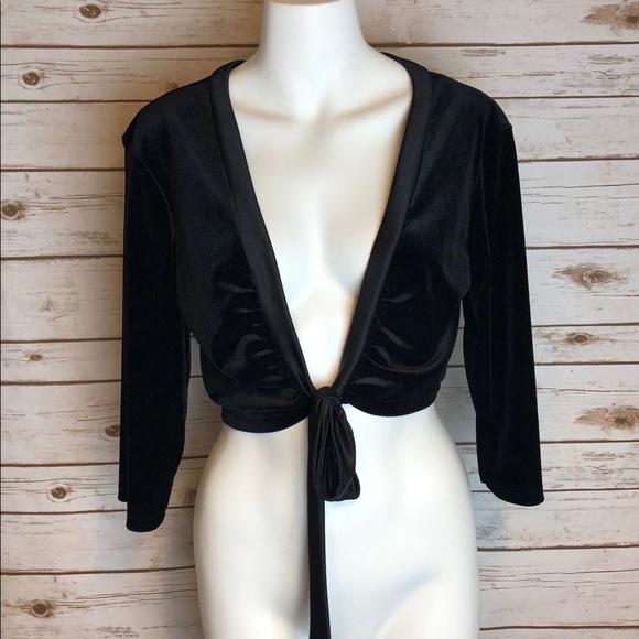 Dress Barn Crop tie front Jacket - Picture 1 of 7